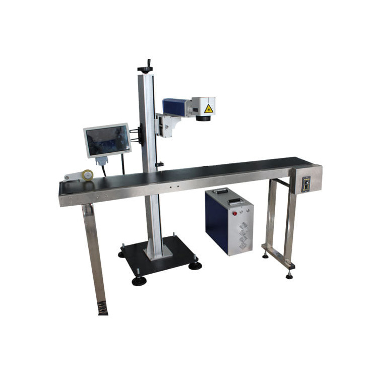 Flying UV Laser Marking Machine για μεταλλικό γυαλί